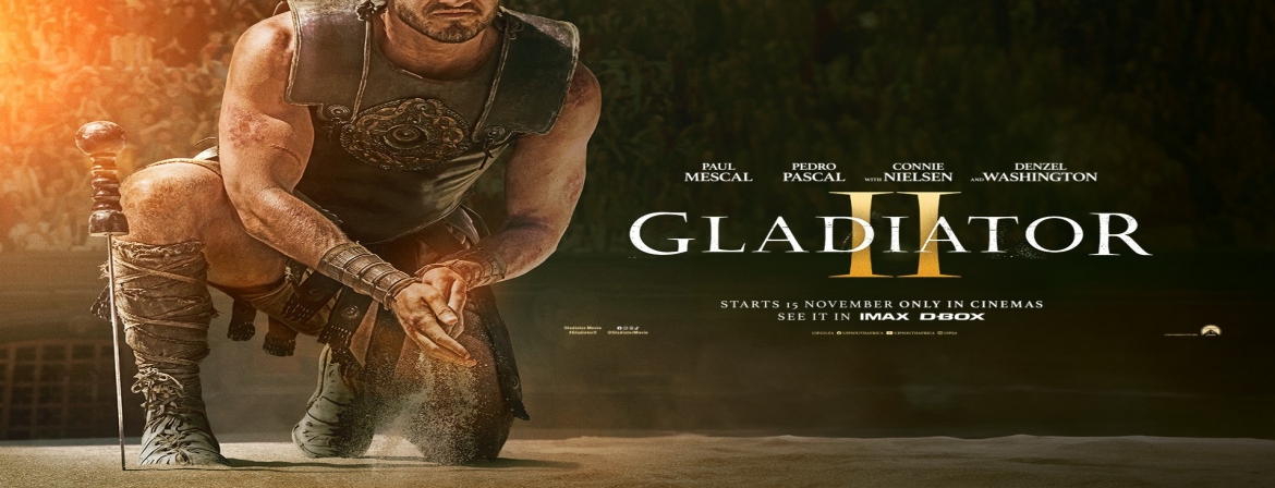 TE ZIEN BIJ CINEMA4YOU VANAF WOENSDAG 13/11: GLADIATOR II